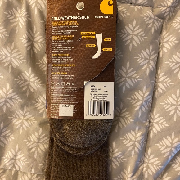 Cold weather/hiking socks - two pair nwt Carhartt llbean - Picture 4 of 4